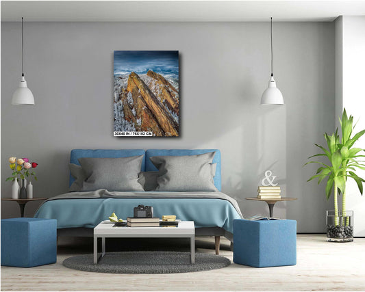Boulder Flatirons Wall Art – Colorado Mountain Decor | Ready To Hang Canvas & Metal Print