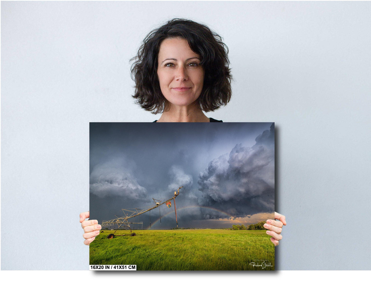 Stormy Sky Wall Art - Moody Landscape Print | Vivid Color Prints & Rainbow Photo