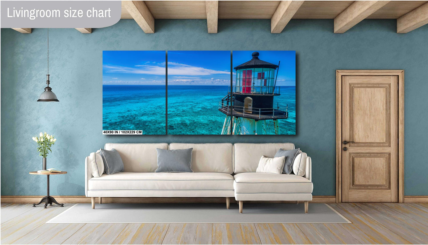 Alligator Reef Lighthouse Print - Florida Keys Wall Art | Ready To Hang Canvas
