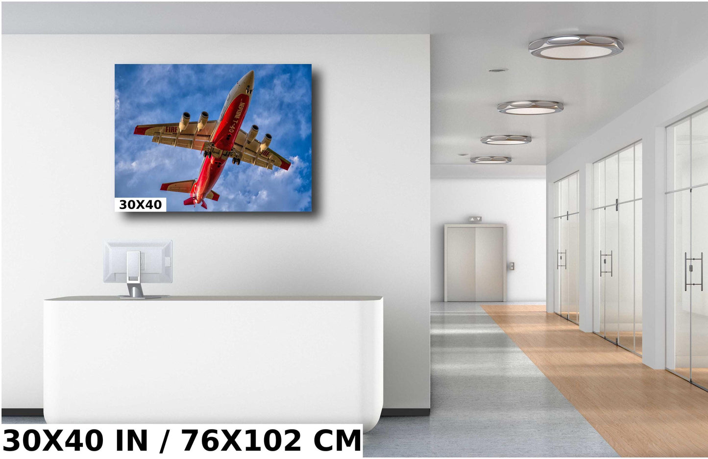 Firefighting Airplane Wall Art – Bold Aviation Wall Decor Featuring Neptune T-40 Print