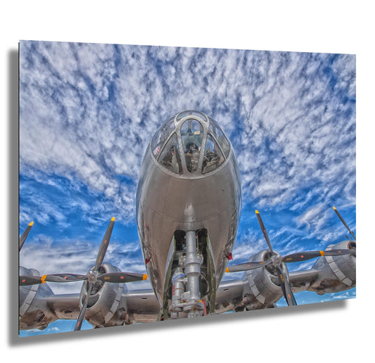 B-29 Photo Wall Art - Vintage Military Decor | Aviation Photography Print