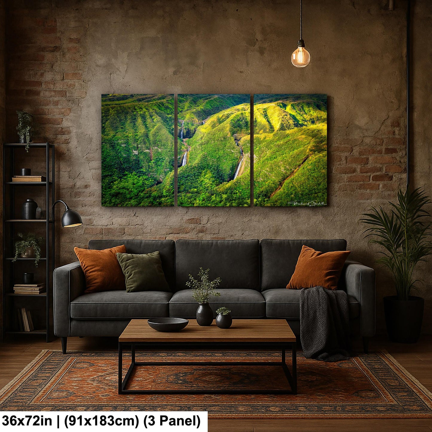 MoloKai Island Hawaii Photo Print - Sunrise Waterfall Wall Decor