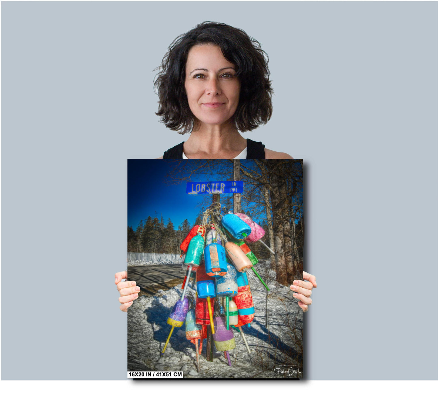 Maine Lobster Shack - Vintage Lobster Fisherman Art | Coastal Maritime Wall Art Print