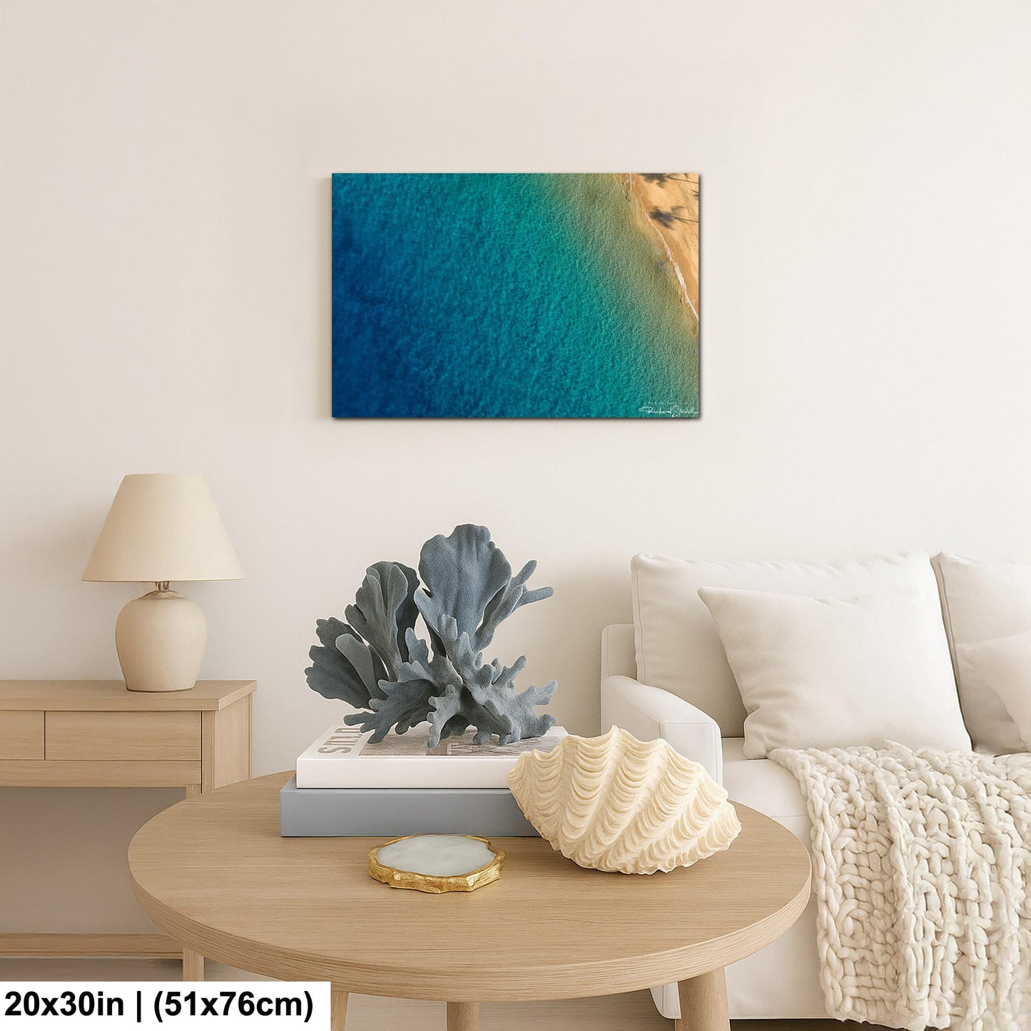 Sea Turtle Wall Art: Maui Ocean View - Tropical Coastal Decor