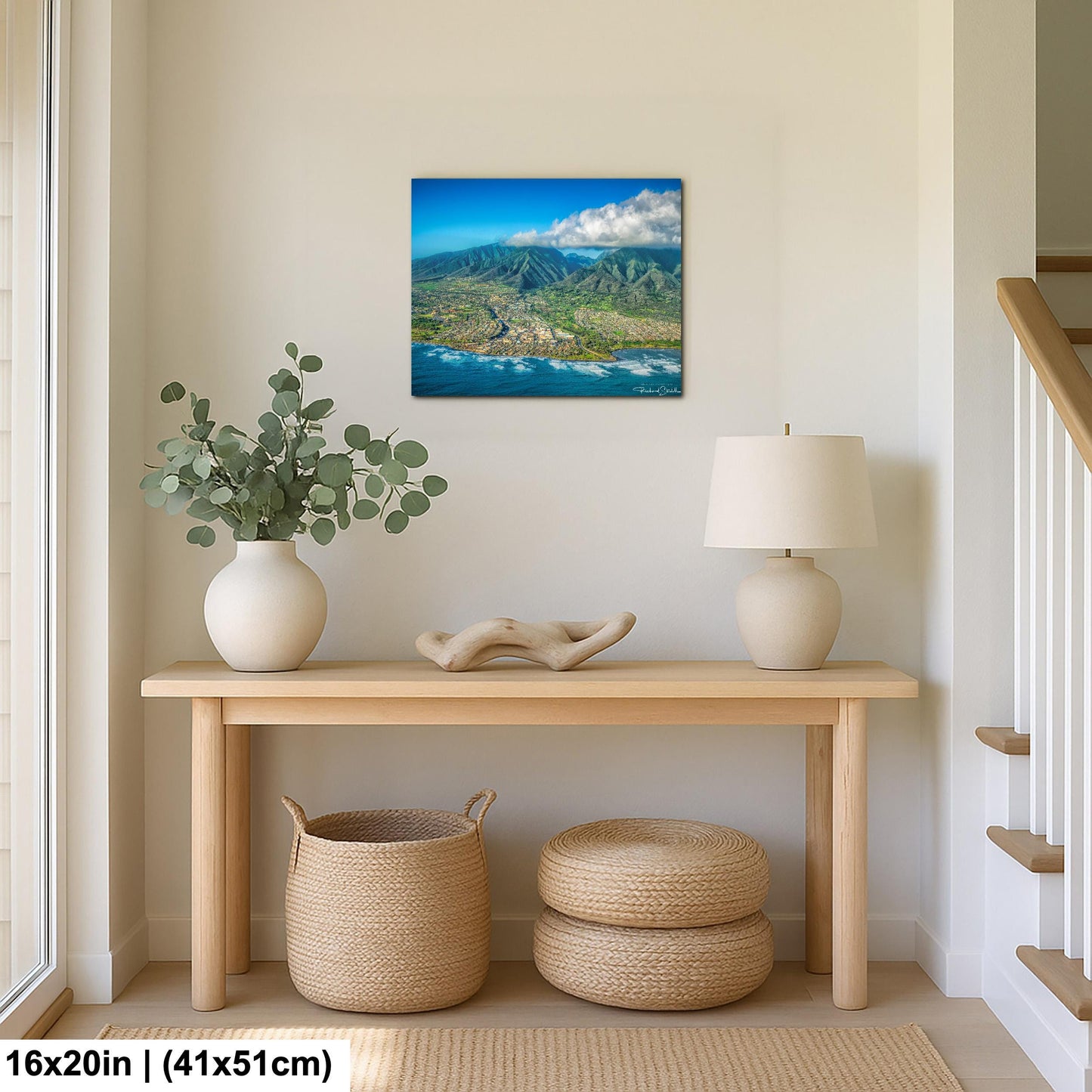 Maui Island Wall Art – Hawaii Landscape Art Coastal Home Decor Canvas Print