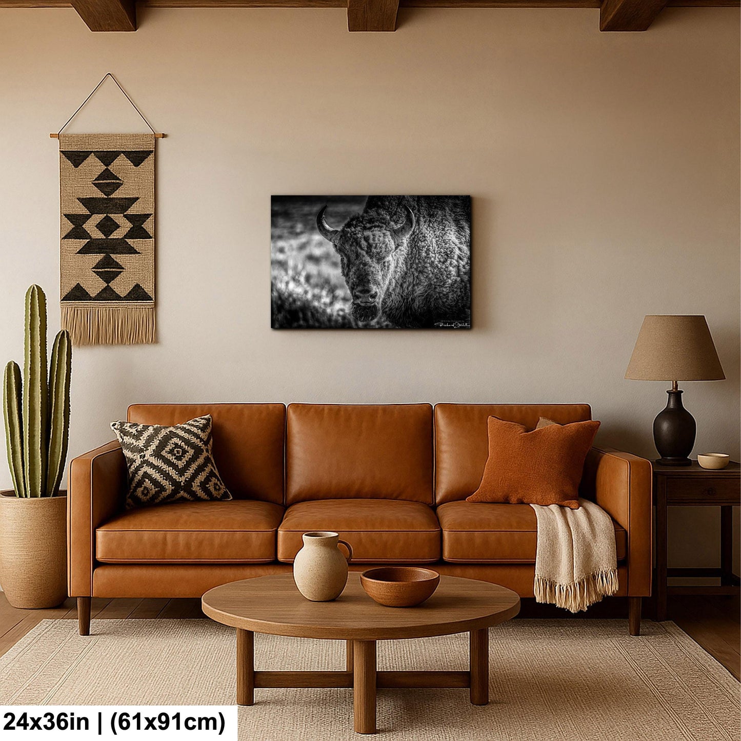Buffalo Wall Art: Rustic Wildlife Photography - Ready to Hang