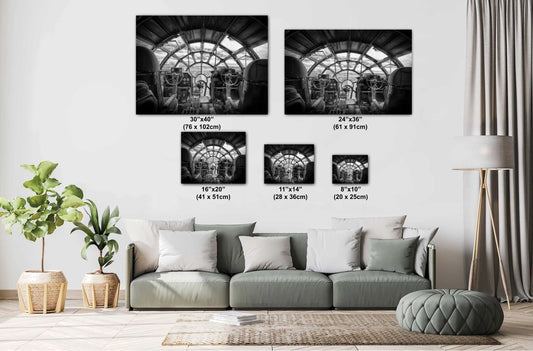 B-29 Cockpit Photo – Vintage Military Decor | Aviation Wall Art Canvas Print