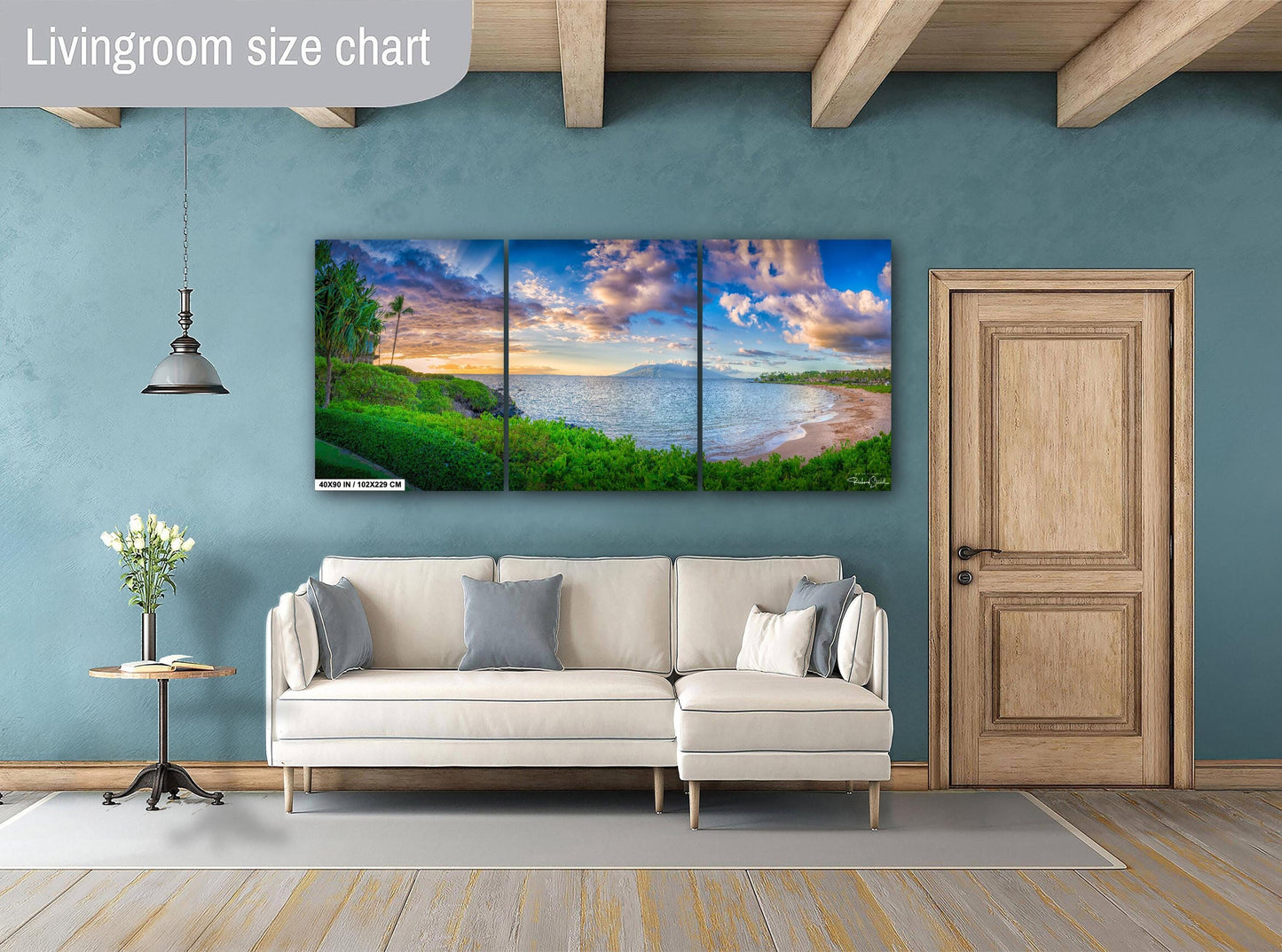 Wailea Beach Sunset Print – Maui Sunset Photo on Premium Photo Paper | Tropical Wall Art