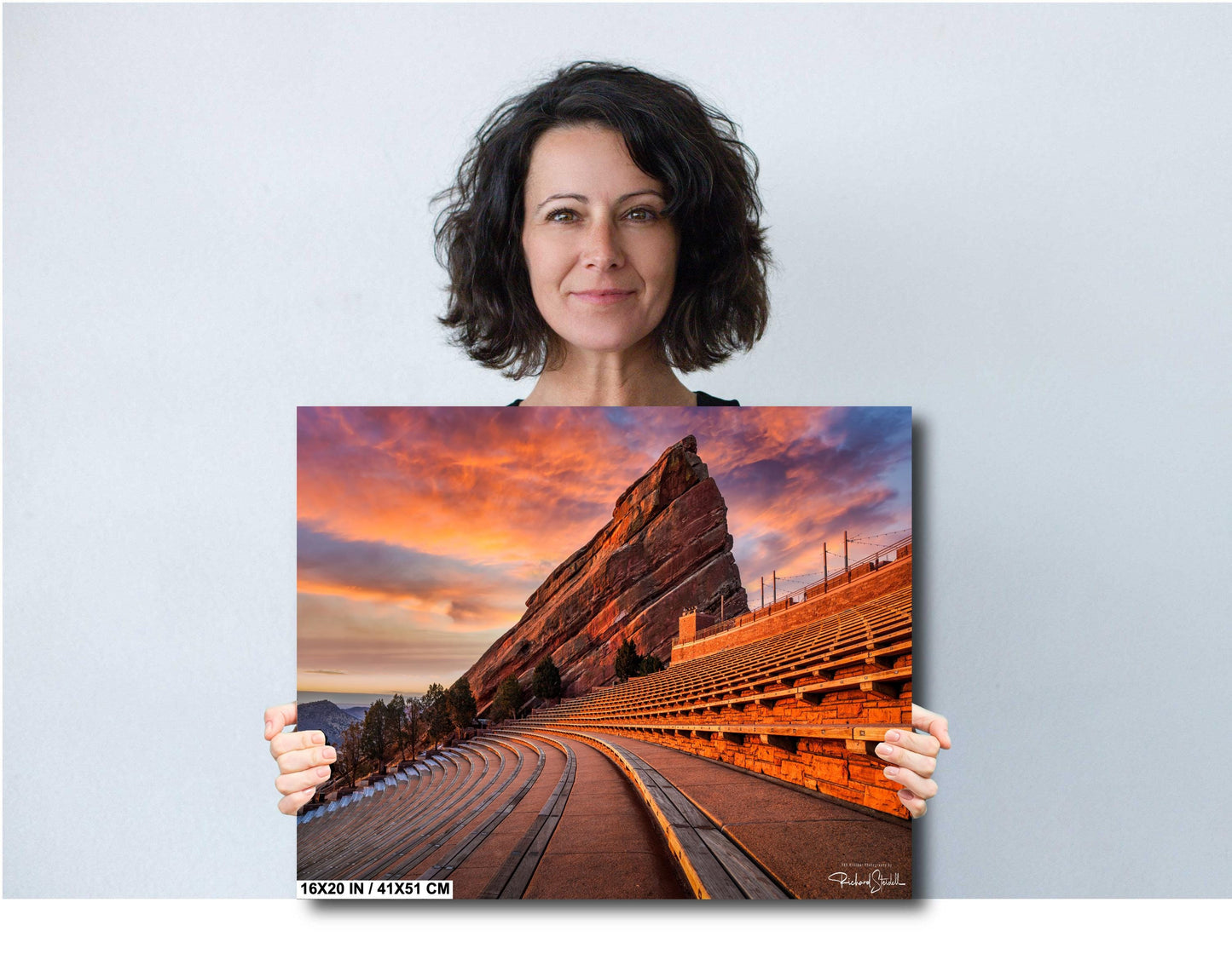 Red Rocks Wall Art - Colorado Landscape Print | Sunrise Photo Canvas & Metal Prints