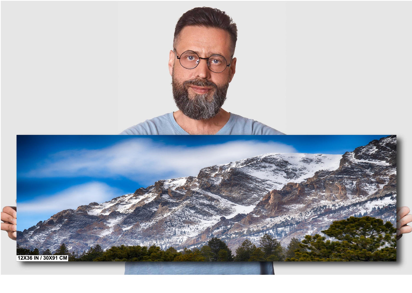 Mountain Canvas Wall Art - Scenic Rocky Mountain Decor | Durable Landscape Canvas Art