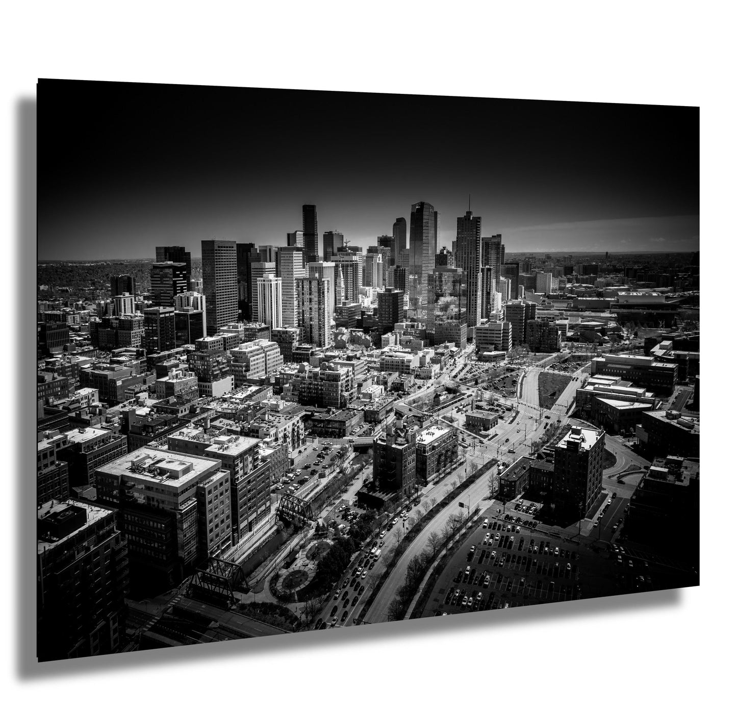 Denver Skyline Wall Art - Modern Cityscape Decor for Home & Office Wall Hanging