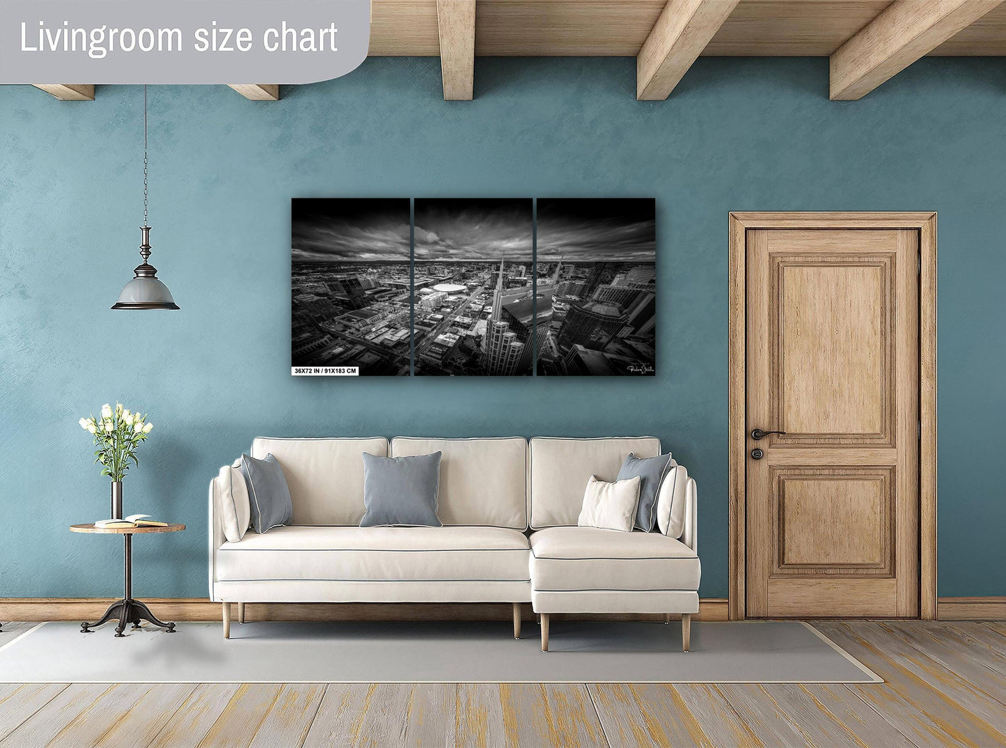 Nashville Skyline Photo Print - Urban Cityscape Art | Ready To Hang Canvas