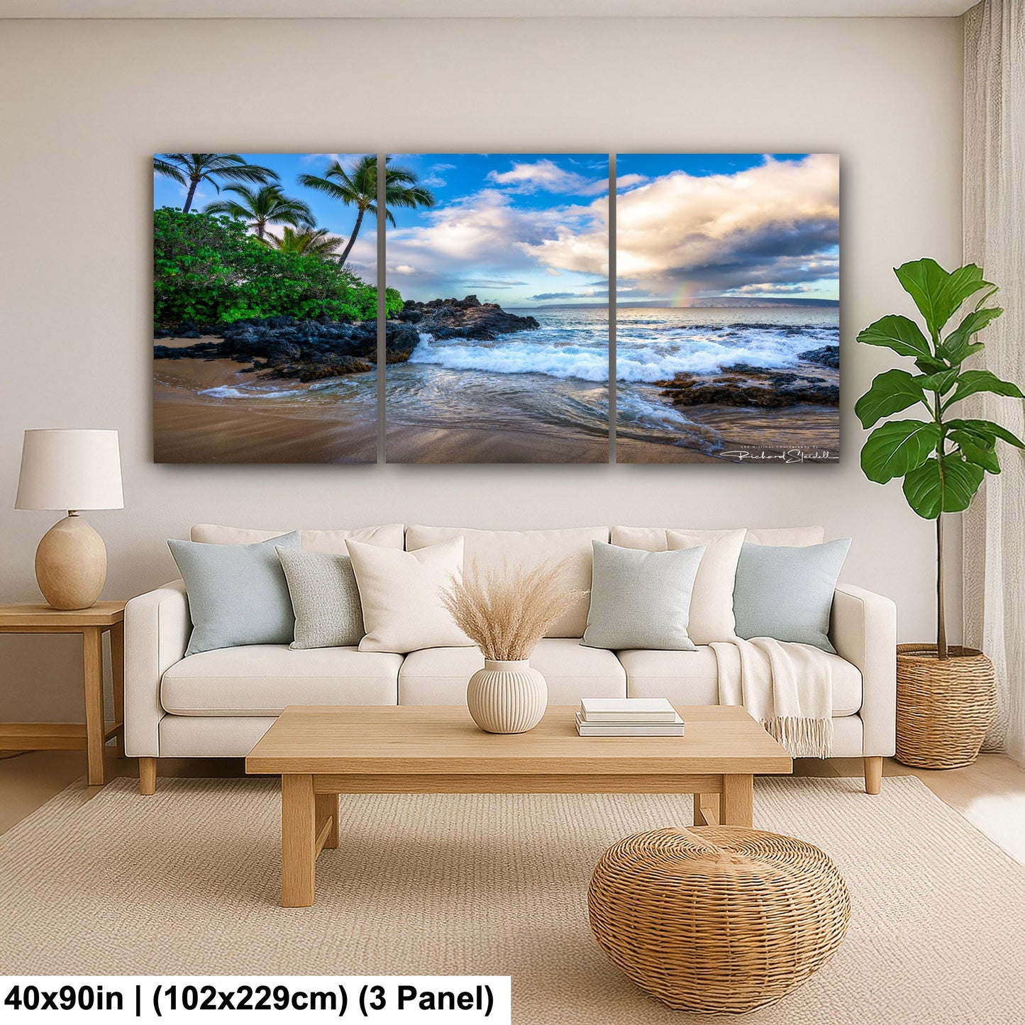 Maui Secret Beach Photo Print - Premium Ocean Wall Decor | Sunrise Beach Art