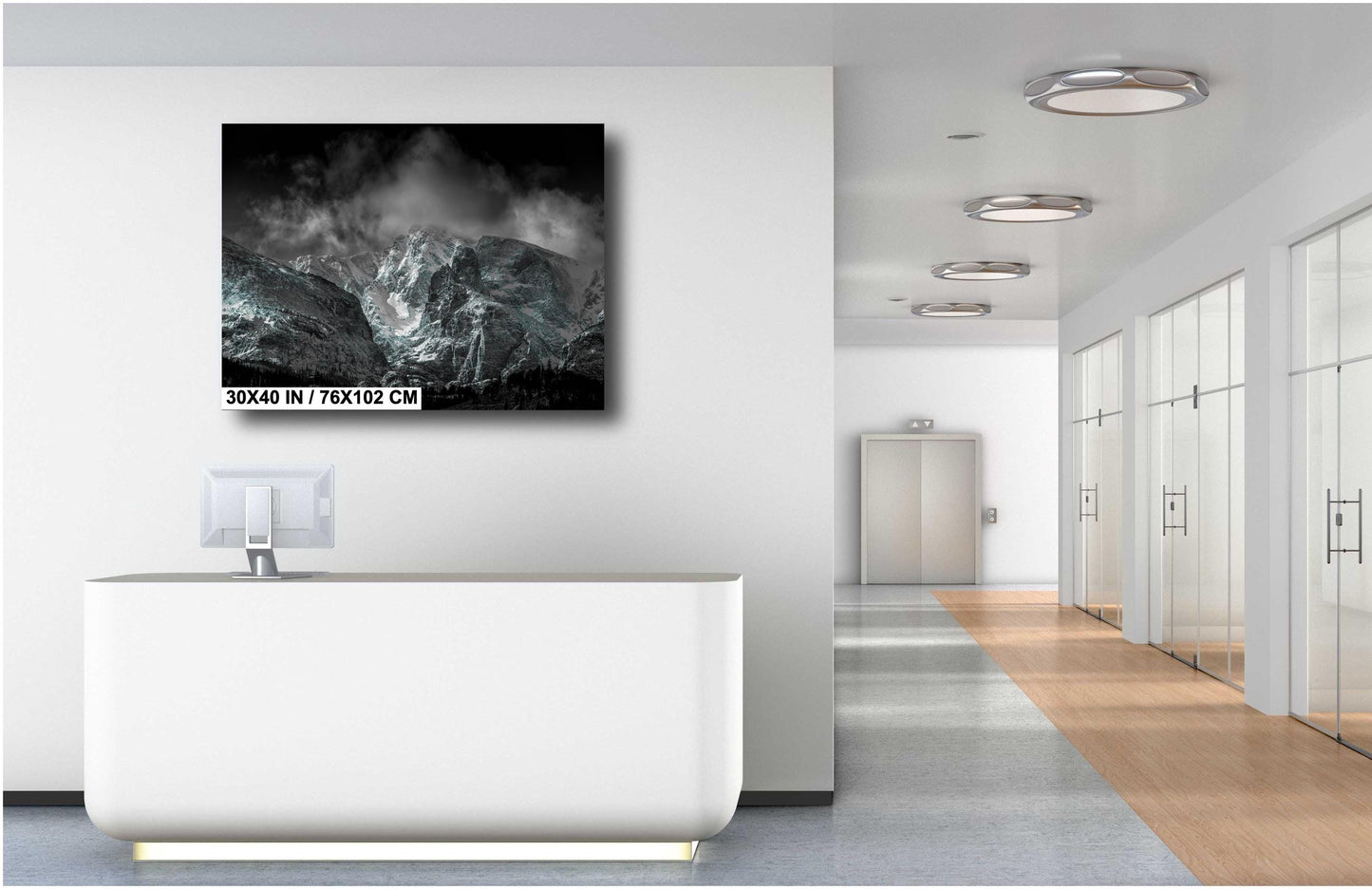 Rocky Mountain Wall Art - Vibrant Mountain Landscape Print | Ready to Hang Canvas