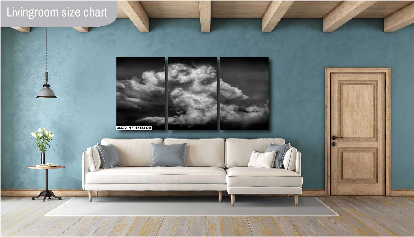 Storm Wall Art - Dramatic Storm Landscape Print | Moody Home Decor Canvas
