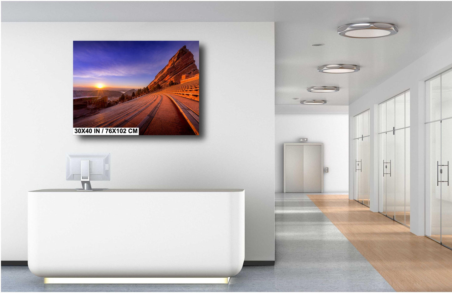 Red Rocks Landscape Print – Colorado Wall Art | Sunrise Canvas & Metal Photo