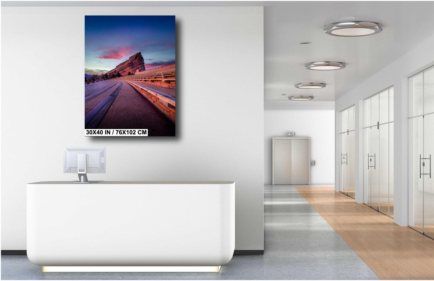 Red Rocks Landscape Print – Colorado Wall Art | Sunrise Canvas & Metal Decor