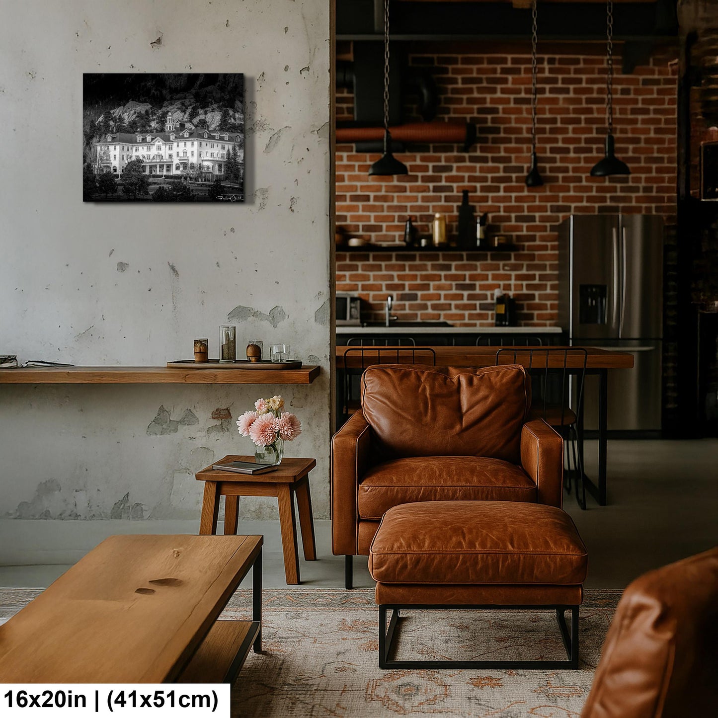 Stanley Hotel Art Print - Iconic Estes Park Wall Art | Black & White Rocky Mountains