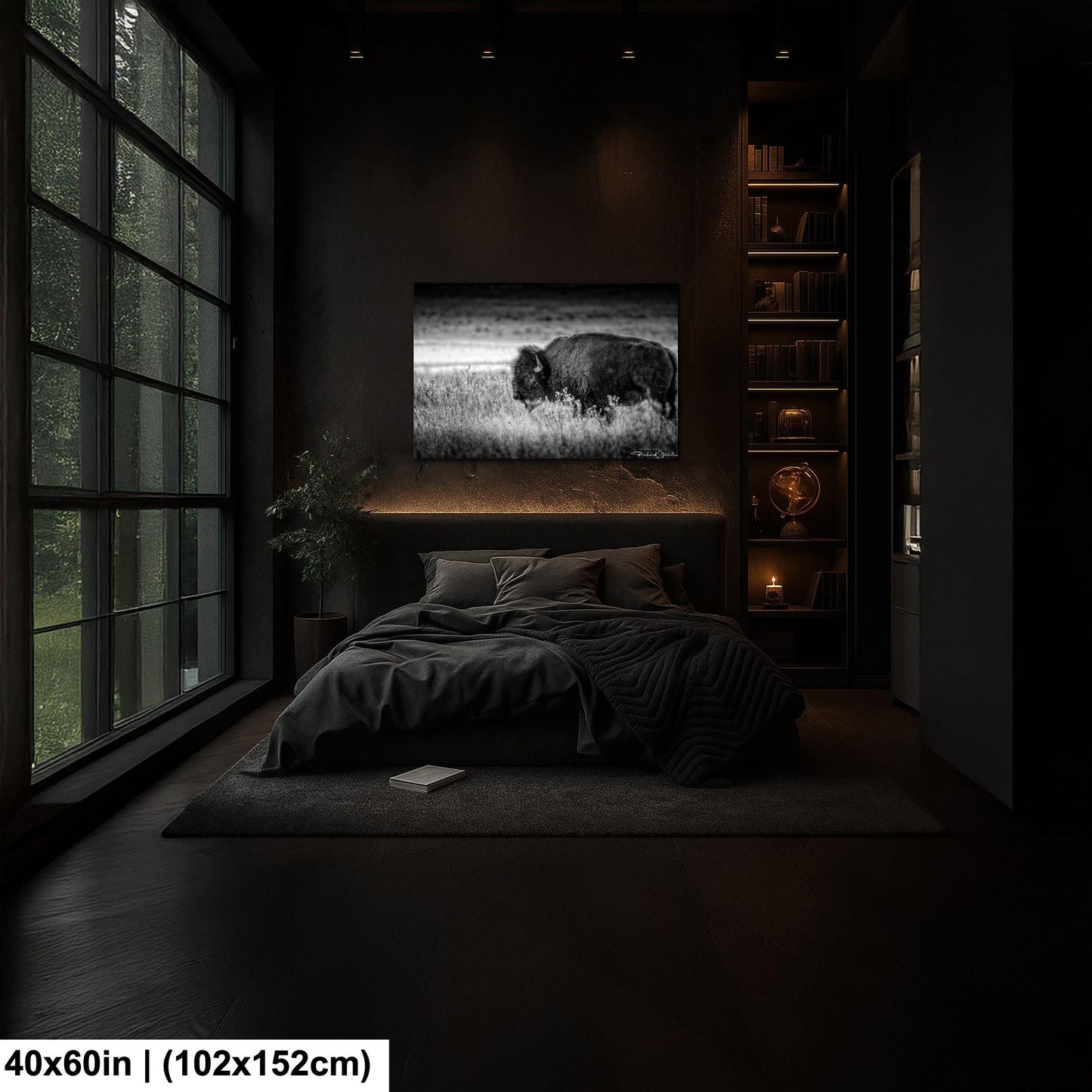 Buffalo Wall Art: Rustic Wildlife Photography - Ready to Hang